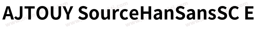 AJTOUY SourceHanSansSC ExtraLight l字体转换